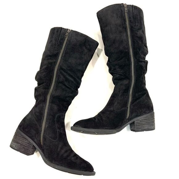 BORN Suede Slouch Boots (Sz 8.5) - Picture 3 of 12